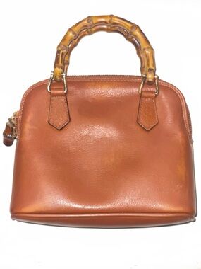 Gucci Vintage Bamboo Mini 2-Way Top Handle Bag